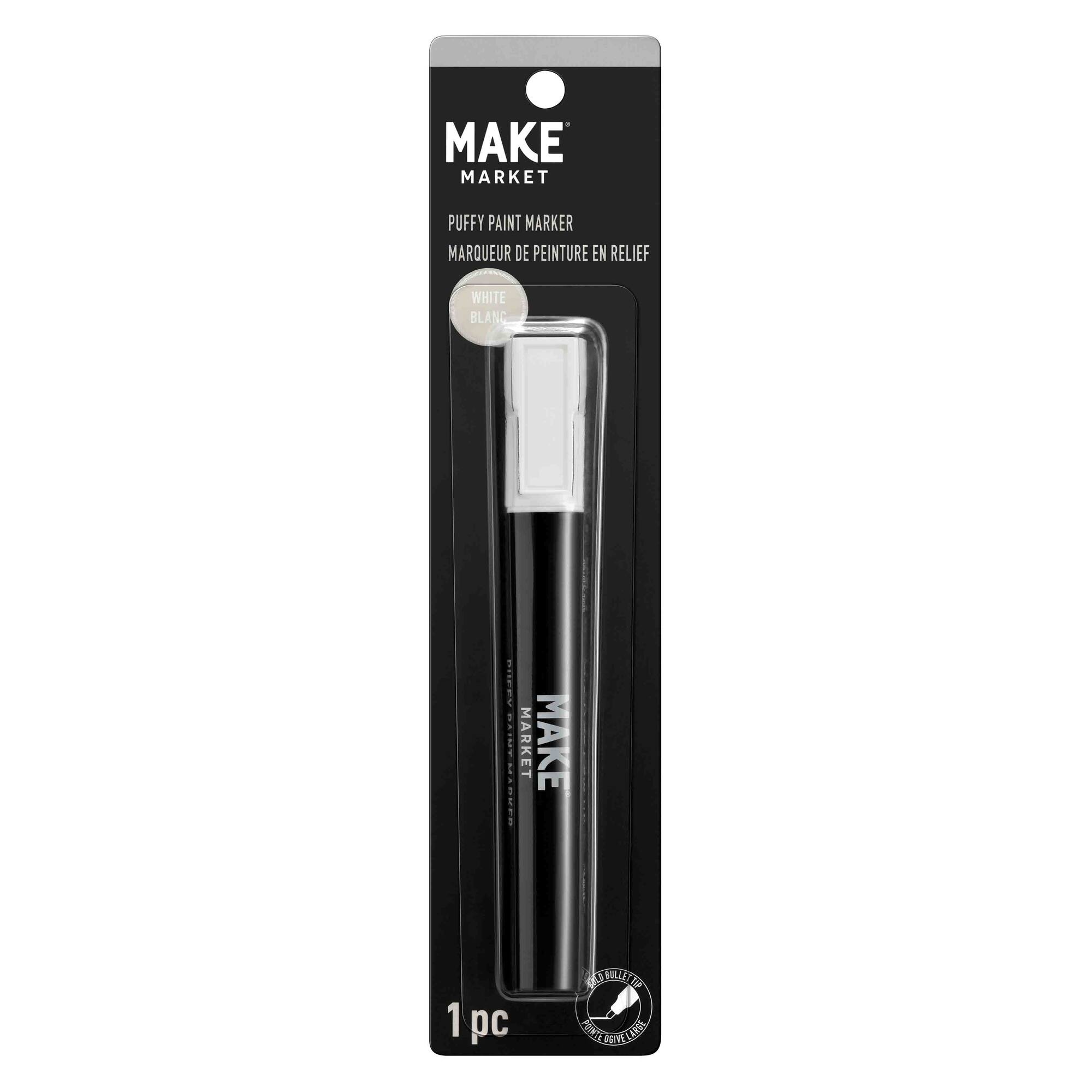 12 Pack: White Puffy Velvet Fabric Paint Marker by Make Market®